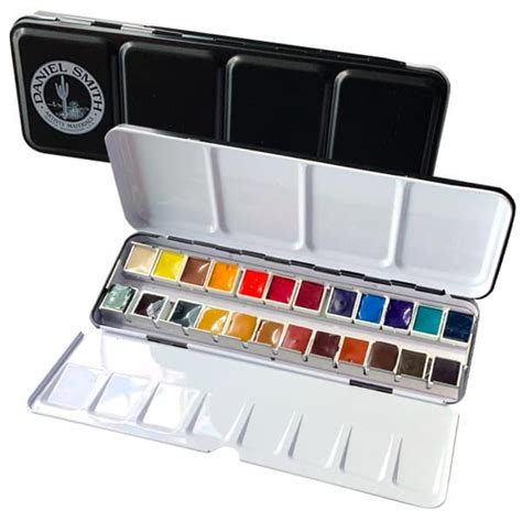 daniel smith watercolor metal box|Daniel Smith Watercolor Half Pan .